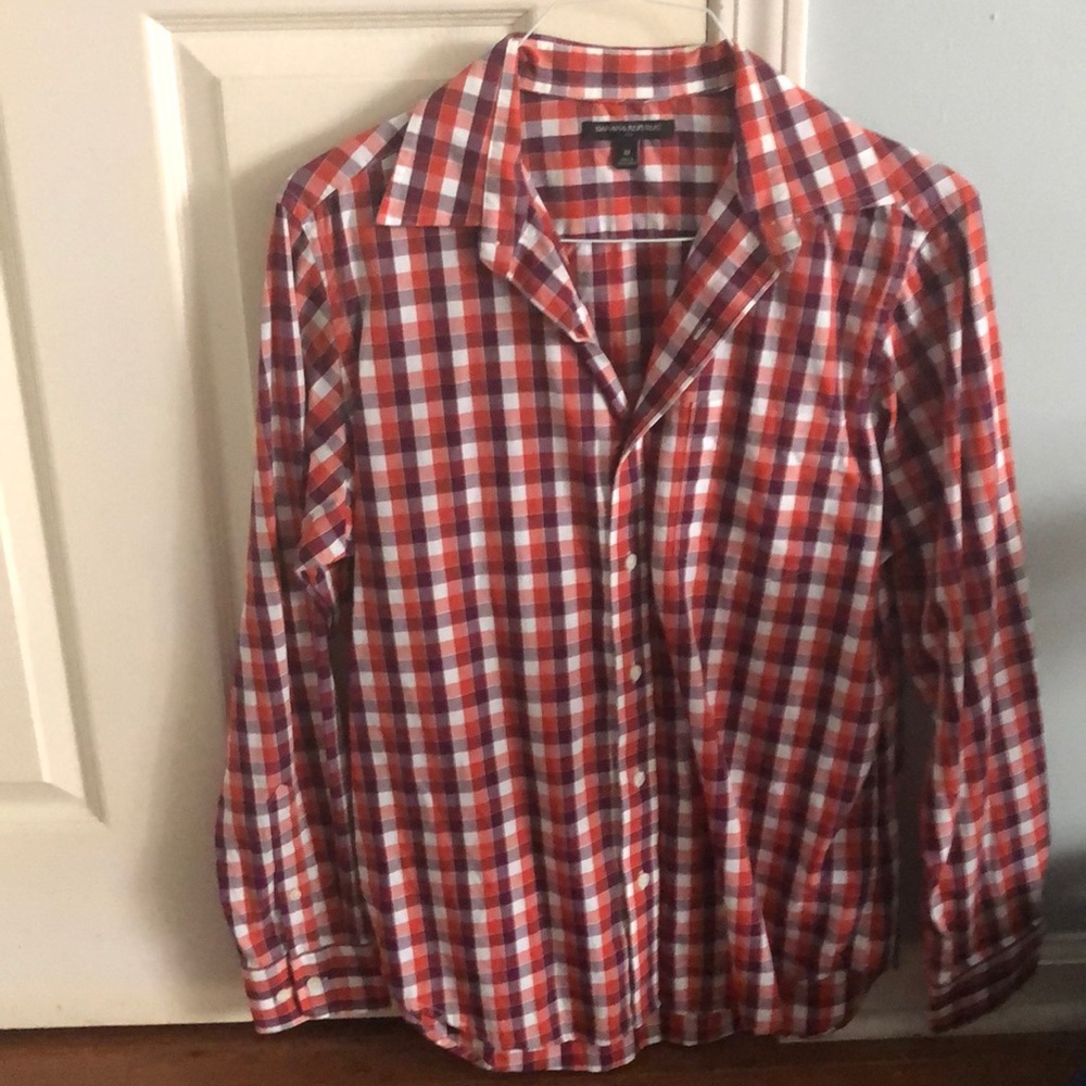 Men’s banana republic button down medium